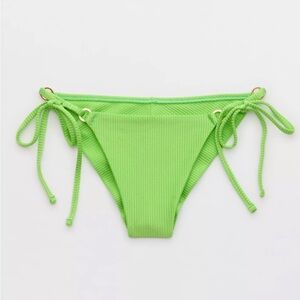 NWT!! Aerie Shine Rib Cheekiest Tie Bikini Bottom